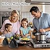 Safety Grip Silicone Oven Mitts - Set of 2 Heat Resistant Gloves & Pot Holders - Premium Kitchen Accessories for Baking, Cooking & Grilling