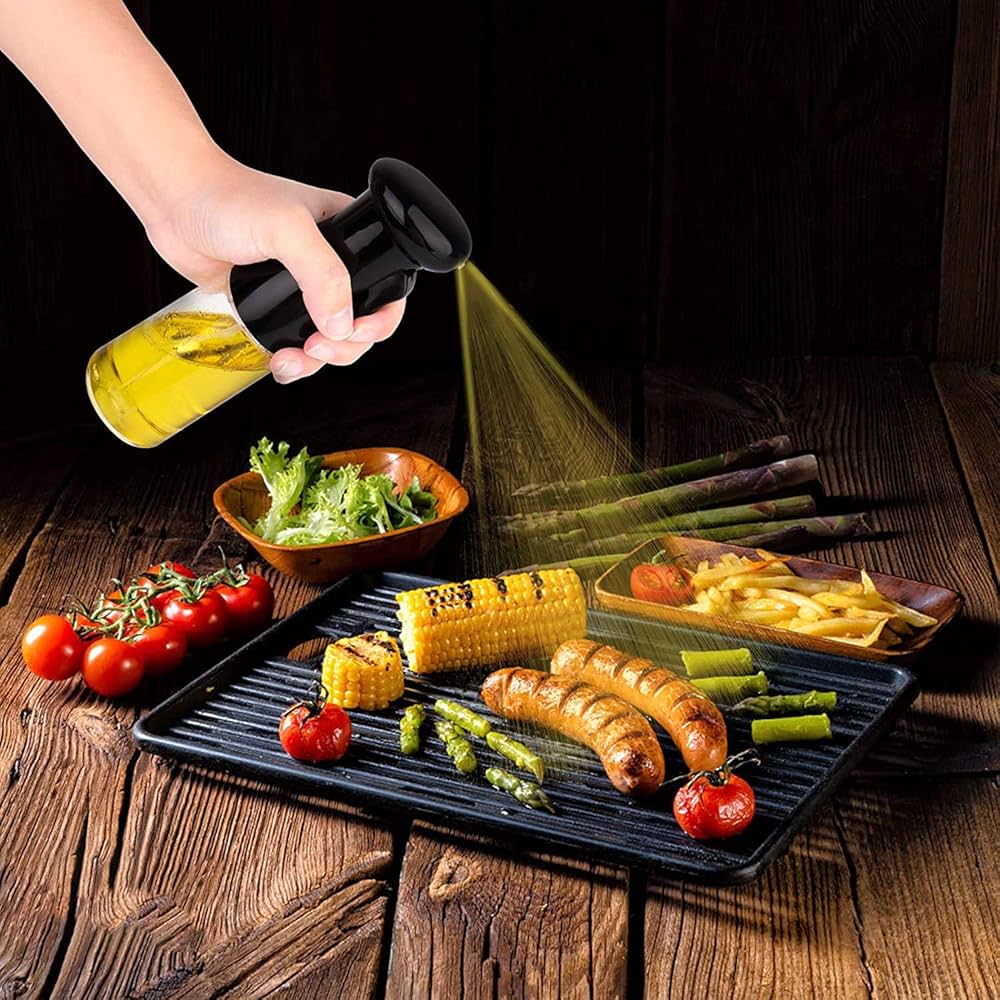 Oil Spray Bottle Pump for Oil-Control Kitchen Olive Oil-Sprayer Pot Bottle Dispenser Gadget Cooking Tools For BBQ,Baking,Frying,Salad