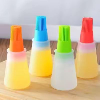Silicone Cooking Oil Bottle with Basting Brush