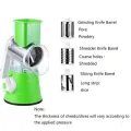 Manual Vegetable Cutter Slicer Round ,Grater,3 in1 Slicer,kadokash, Table top Drum grater Chopper Blades Multifunctional Kitchen Gadgets Cutting Machine