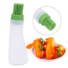 Silicone Cooking Oil Bottle with Basting Brush