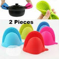 Safety Grip Silicone Oven Mitts - Set of 2 Heat Resistant Gloves & Pot Holders - Premium Kitchen Accessories for Baking, Cooking & Grilling