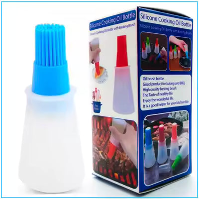 Silicone Cooking Oil Bottle with Basting Brush